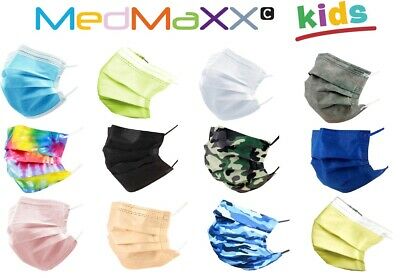 Medmaxx Hs-500 3-lagige Kinder Op Maske Mundschutz 30x Oder 50x Farbig