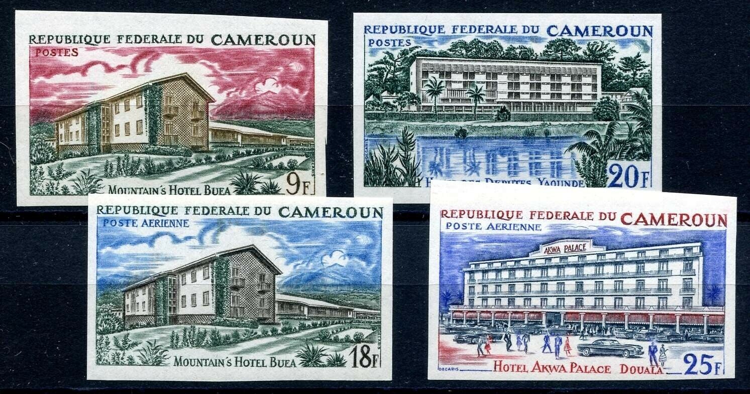 Kamerun Minr. 453-56 Geschnitten Postfrisch Architektur (b436